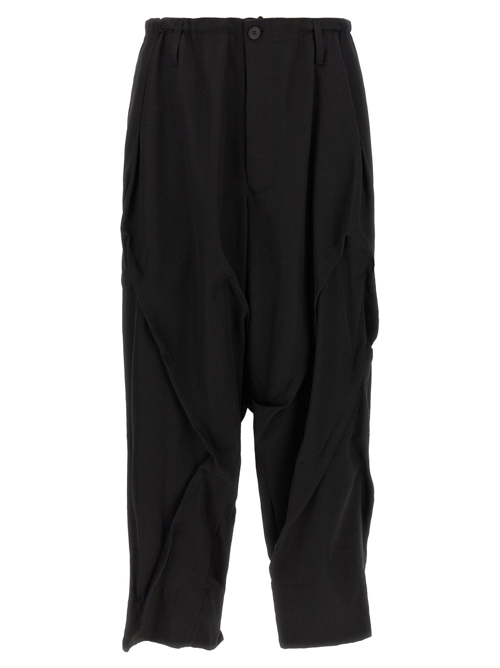 Black Wool Casual Pants