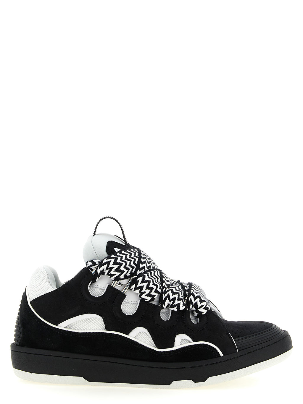 Bicolor Calfskin Chunky Sneakers