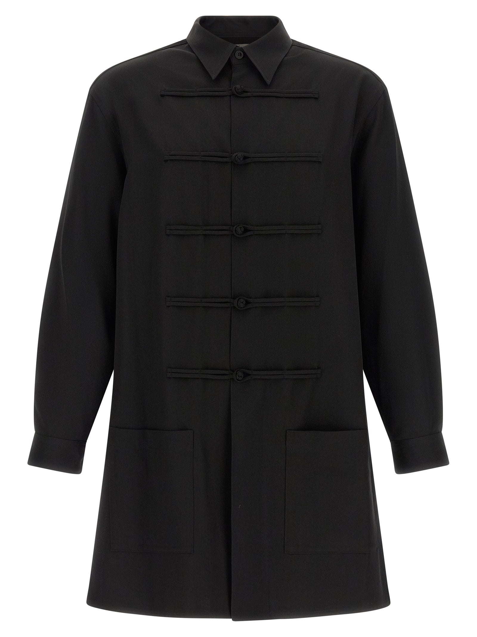 Black Wool Blouse