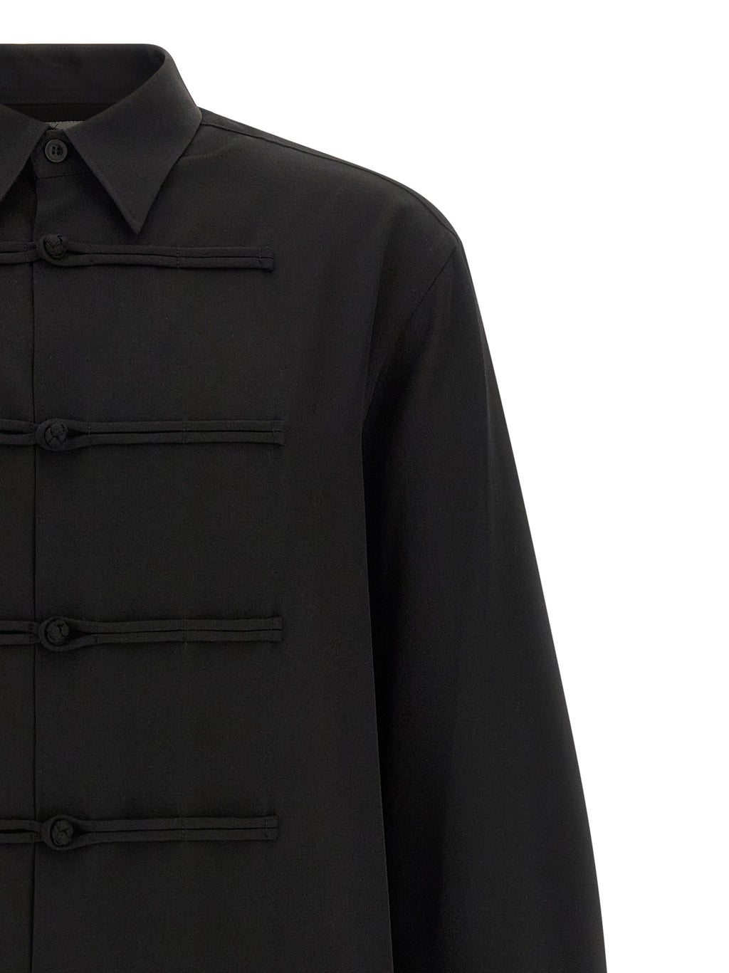 Black Wool Blouse