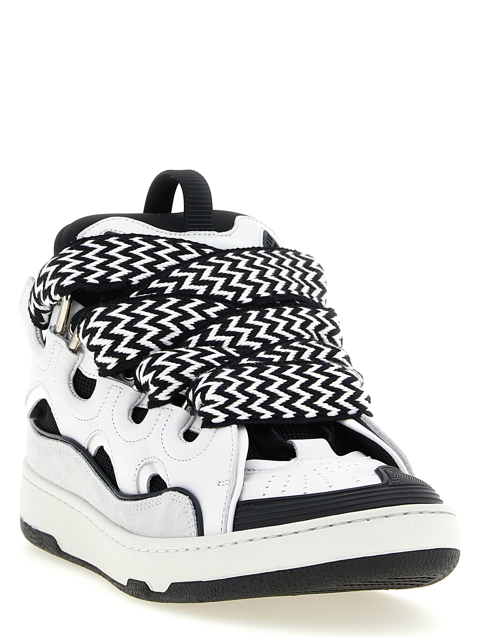 Bicolor Calfskin Chunky Sneakers
