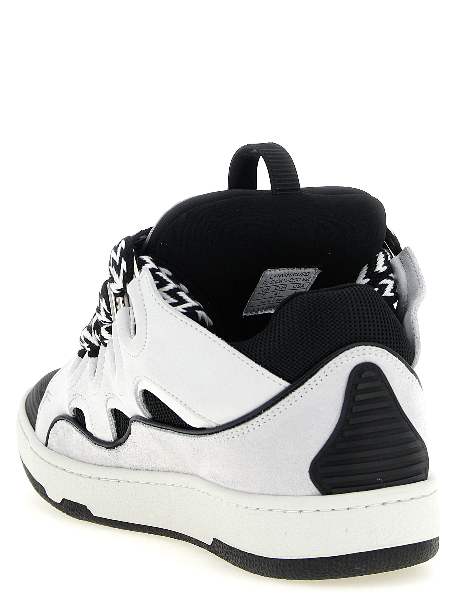 Bicolor Calfskin Chunky Sneakers