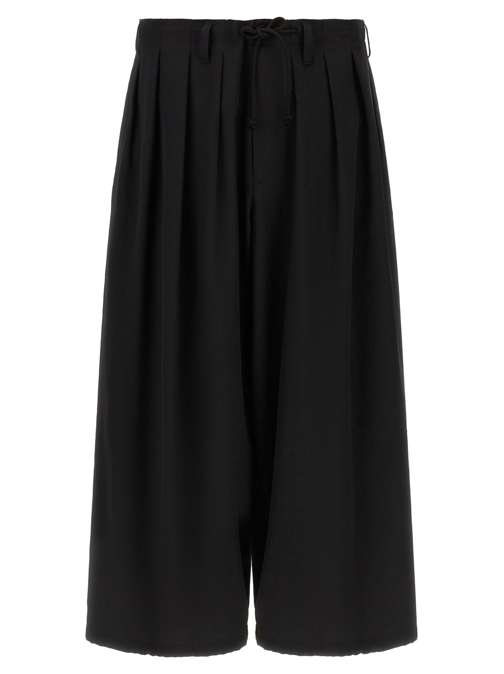 Black Wool Casual Pants
