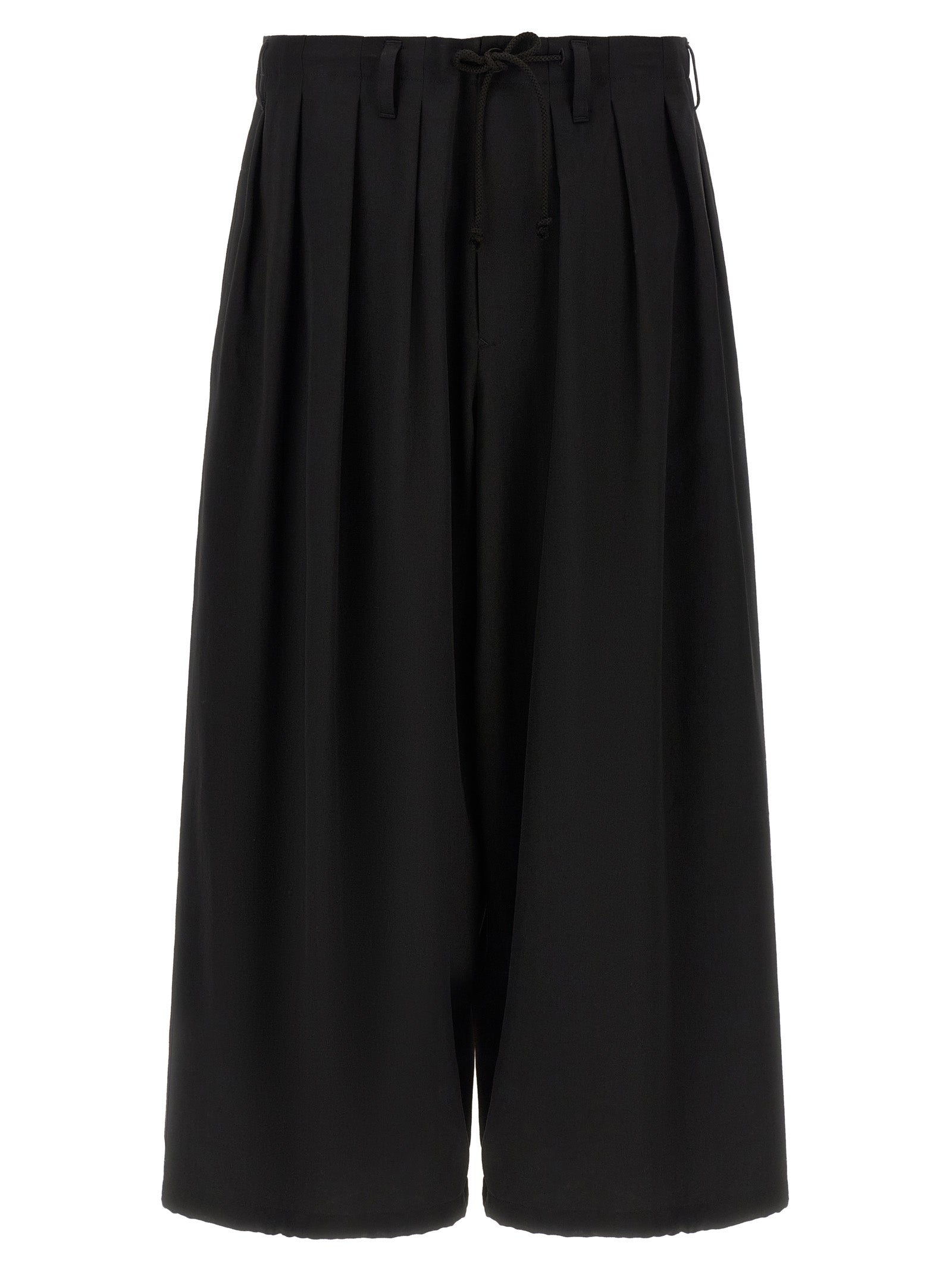 Black Wool Casual Pants