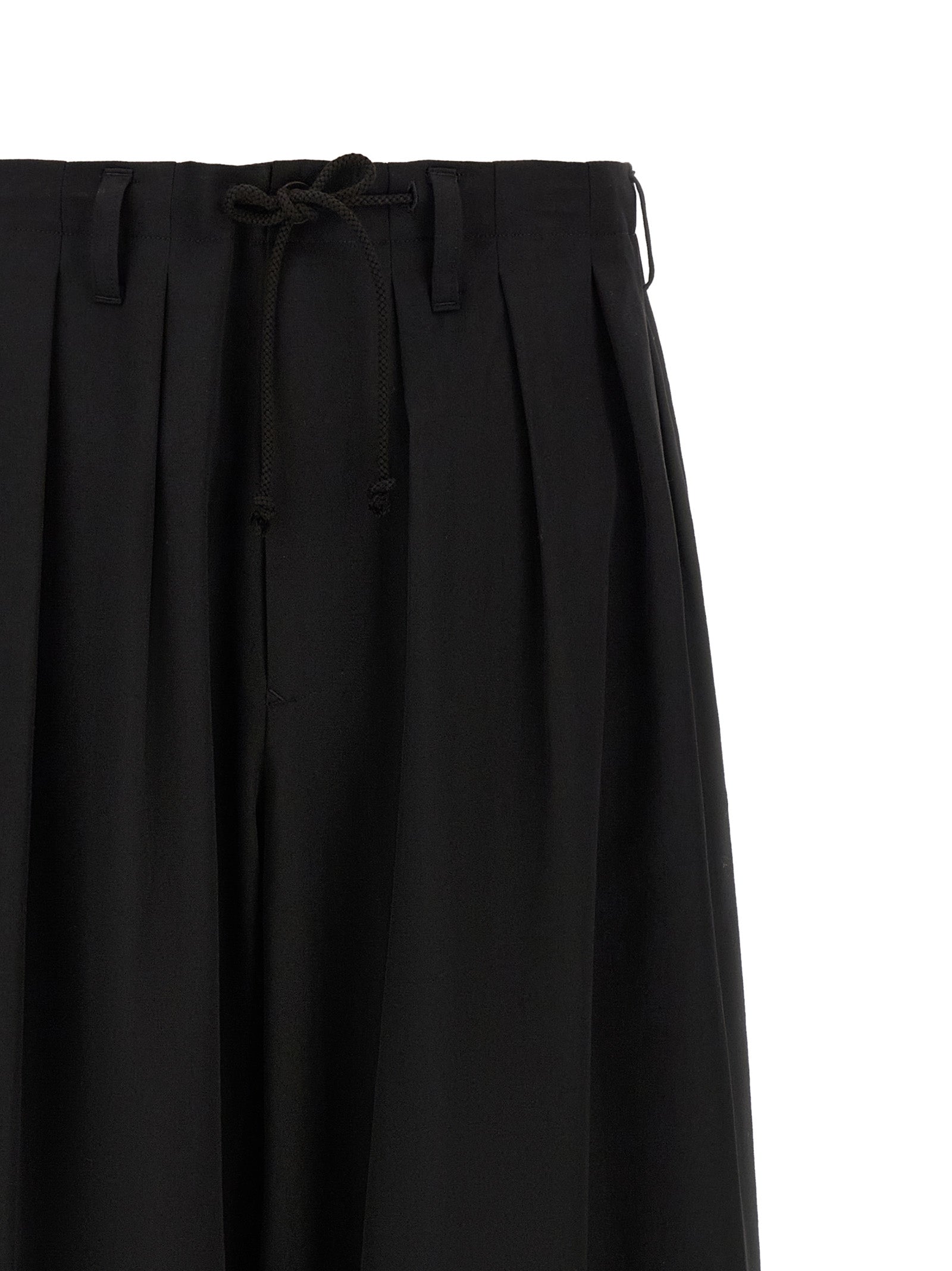 Black Wool Casual Pants