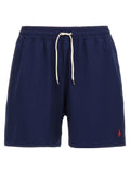 Blue Polyester Bermuda Shorts