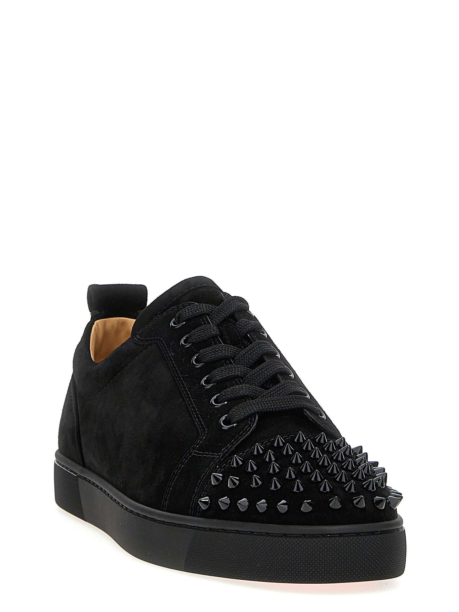 Black Calfskin Chunky Sneakers