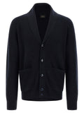 Blue Cashmere Cardigan