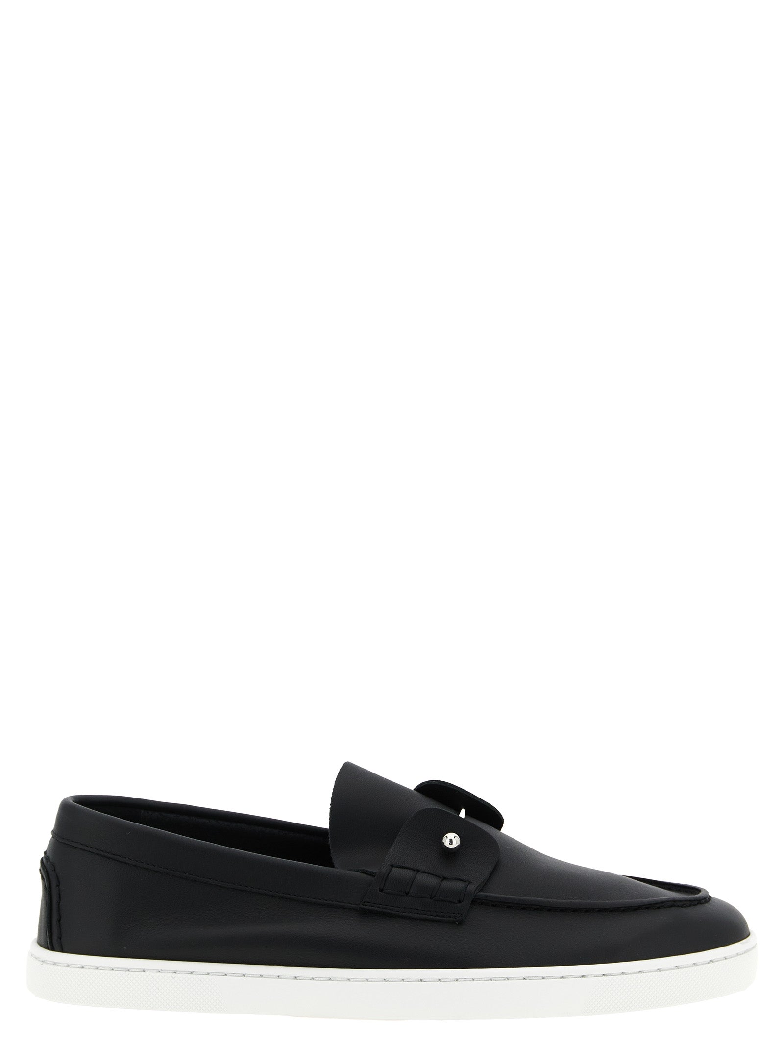 Black Calfskin Slip-On Loafers