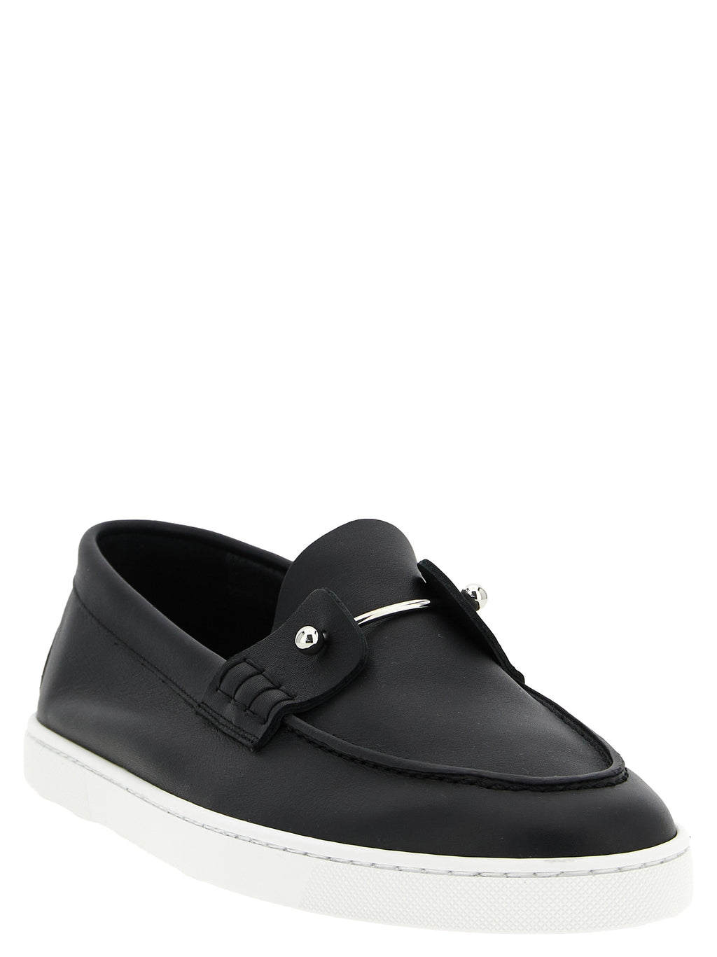Black Calfskin Slip-On Loafers