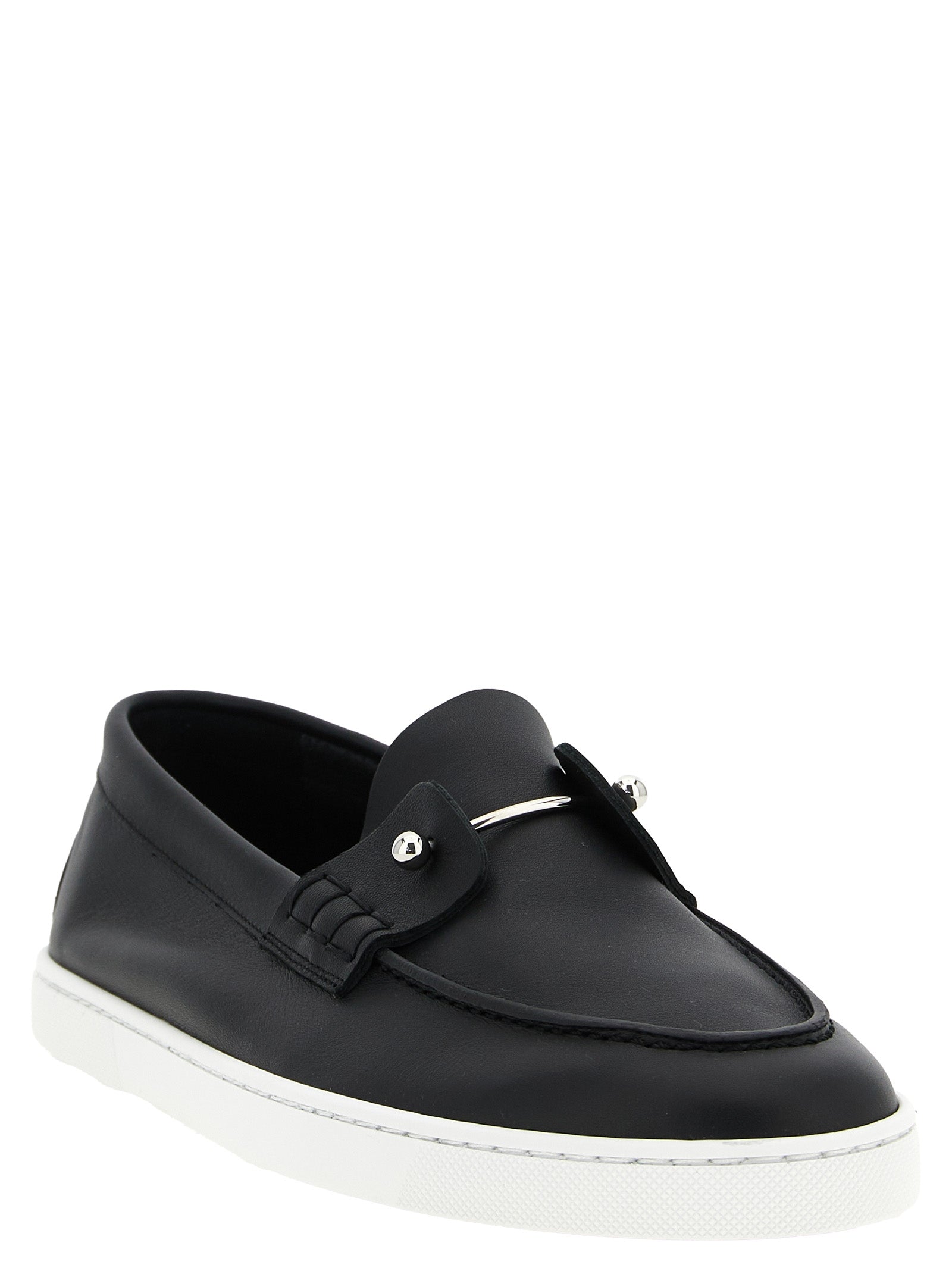 Black Calfskin Slip-On Loafers