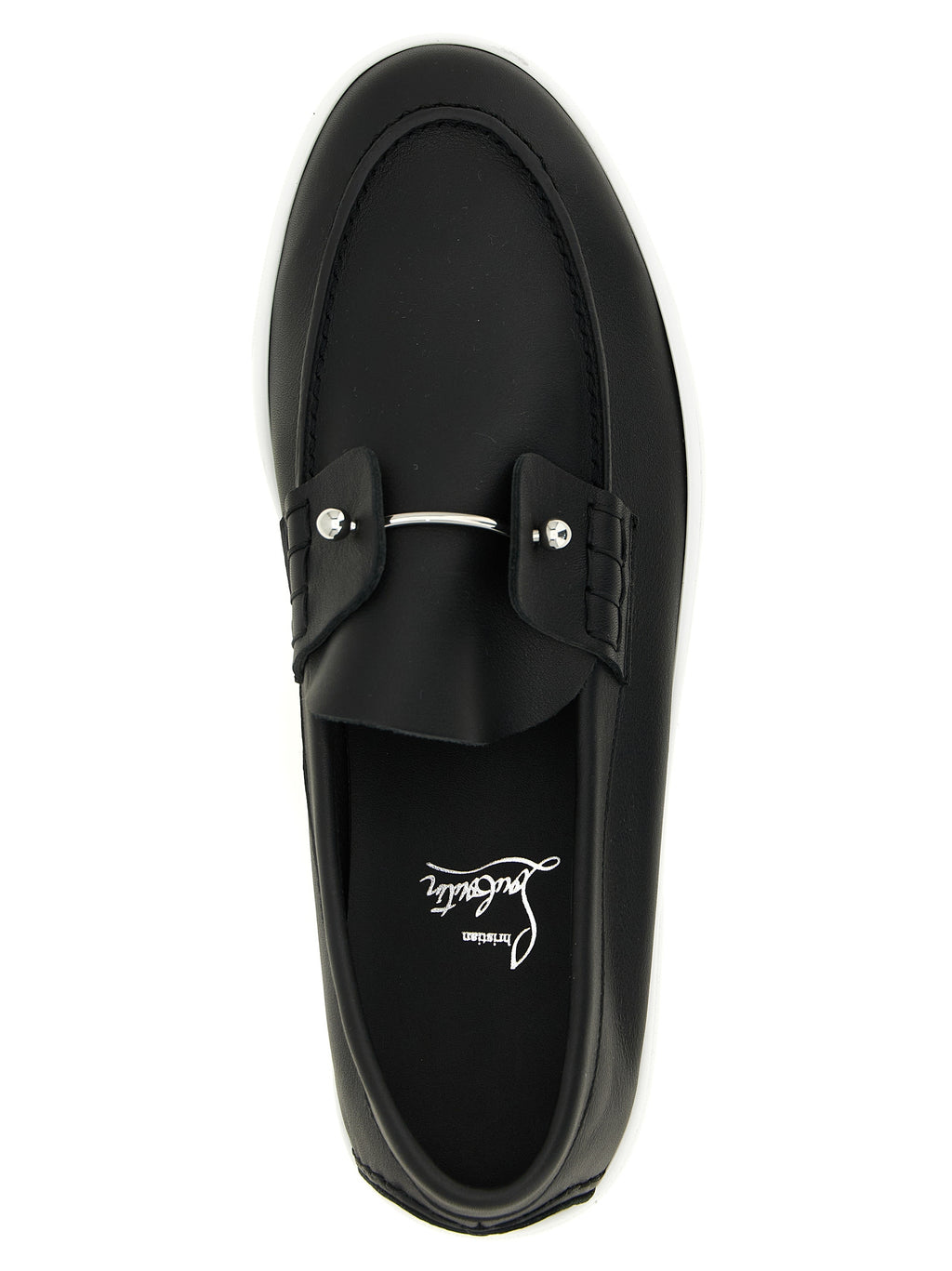 Black Calfskin Slip-On Loafers