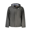Nero Poliestere Uomo Jacket with Hood and Pockets