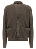 Brown Cashmere Cardigan