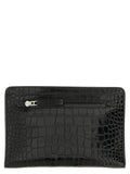 Black Calfskin Clutch Bag