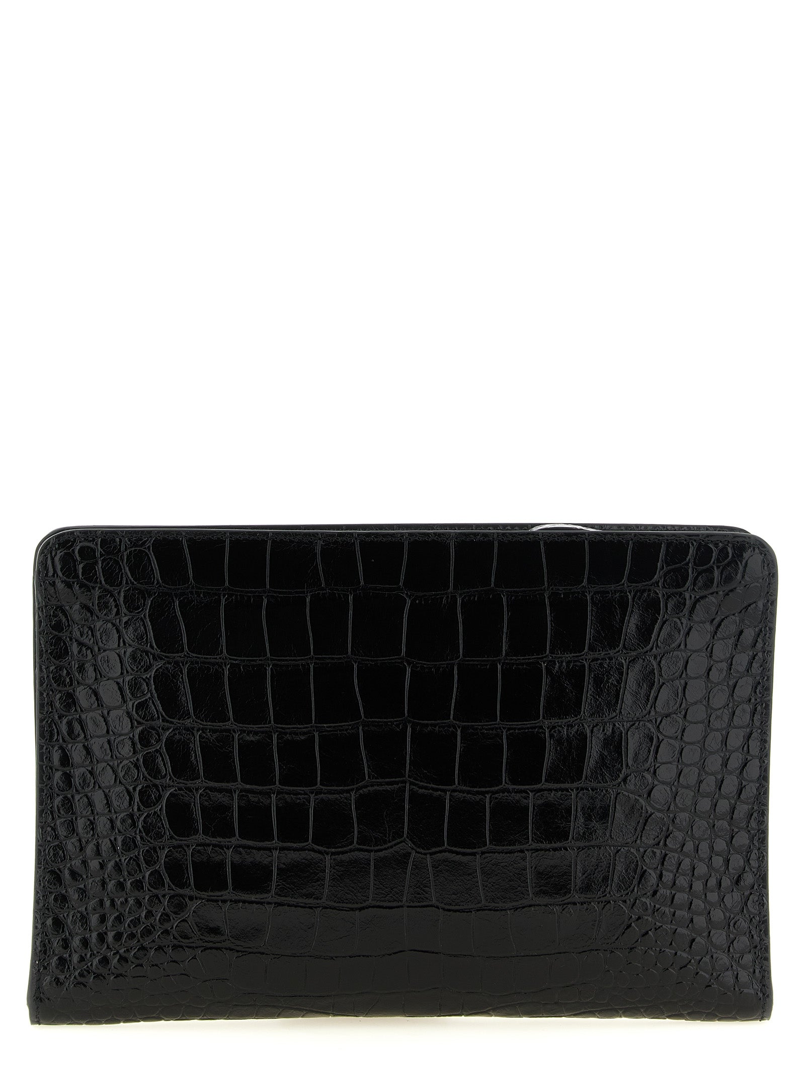 Black Calfskin Clutch Bag