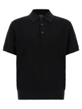 Black Cotton Polo Shirt