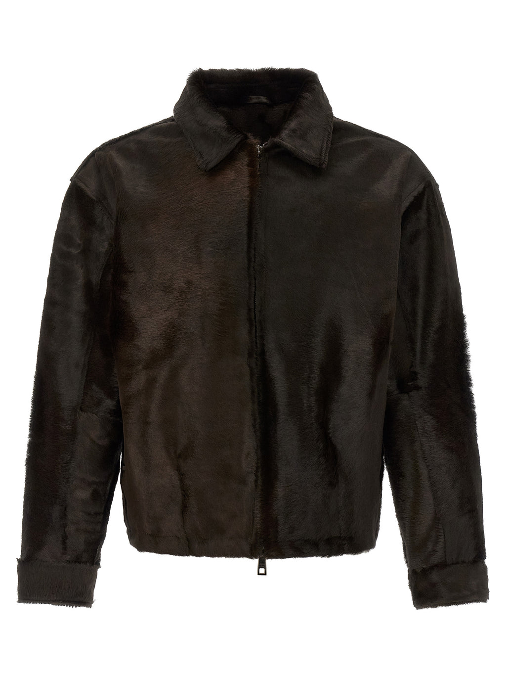 Brown Calfskin Leather Jacket