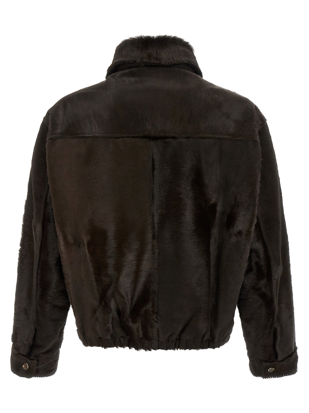 Brown Calfskin Leather Jacket