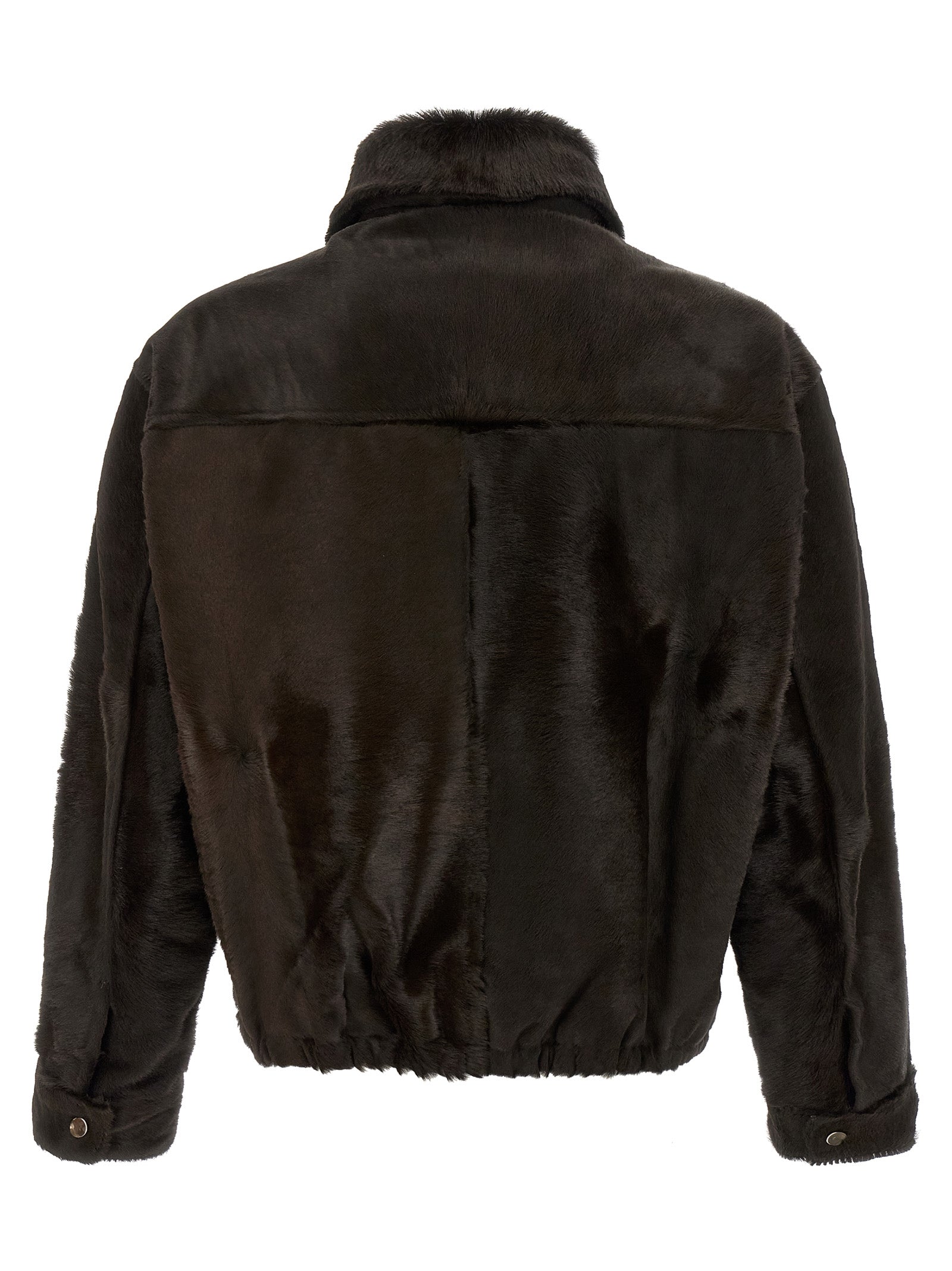Brown Calfskin Leather Jacket