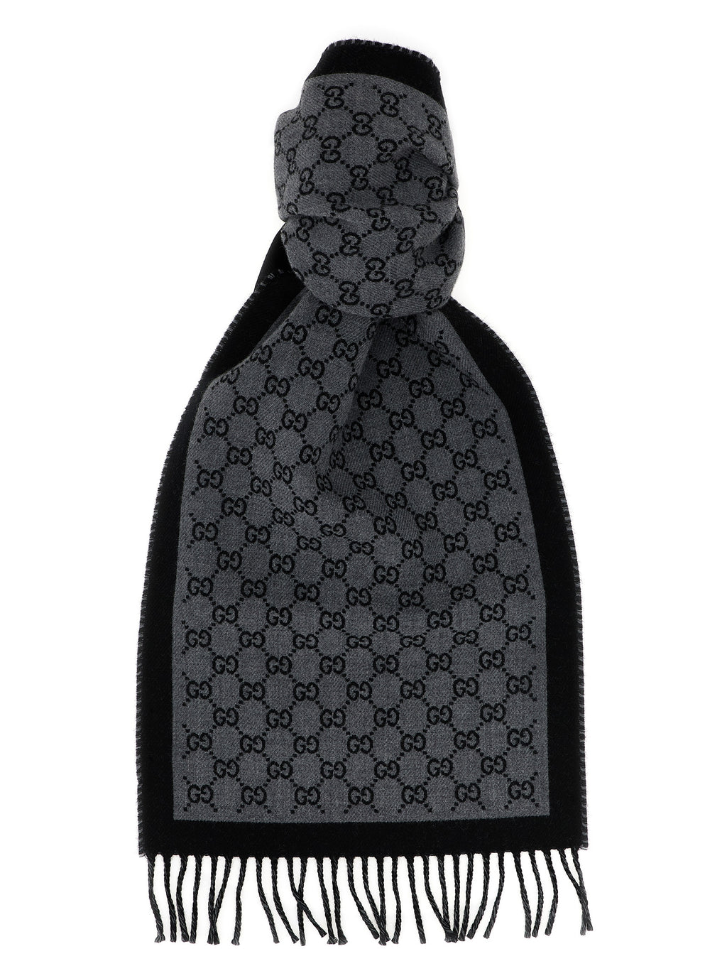 Gray Wool Scarf