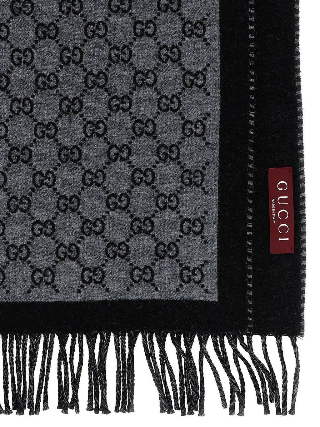 Gray Wool Scarf