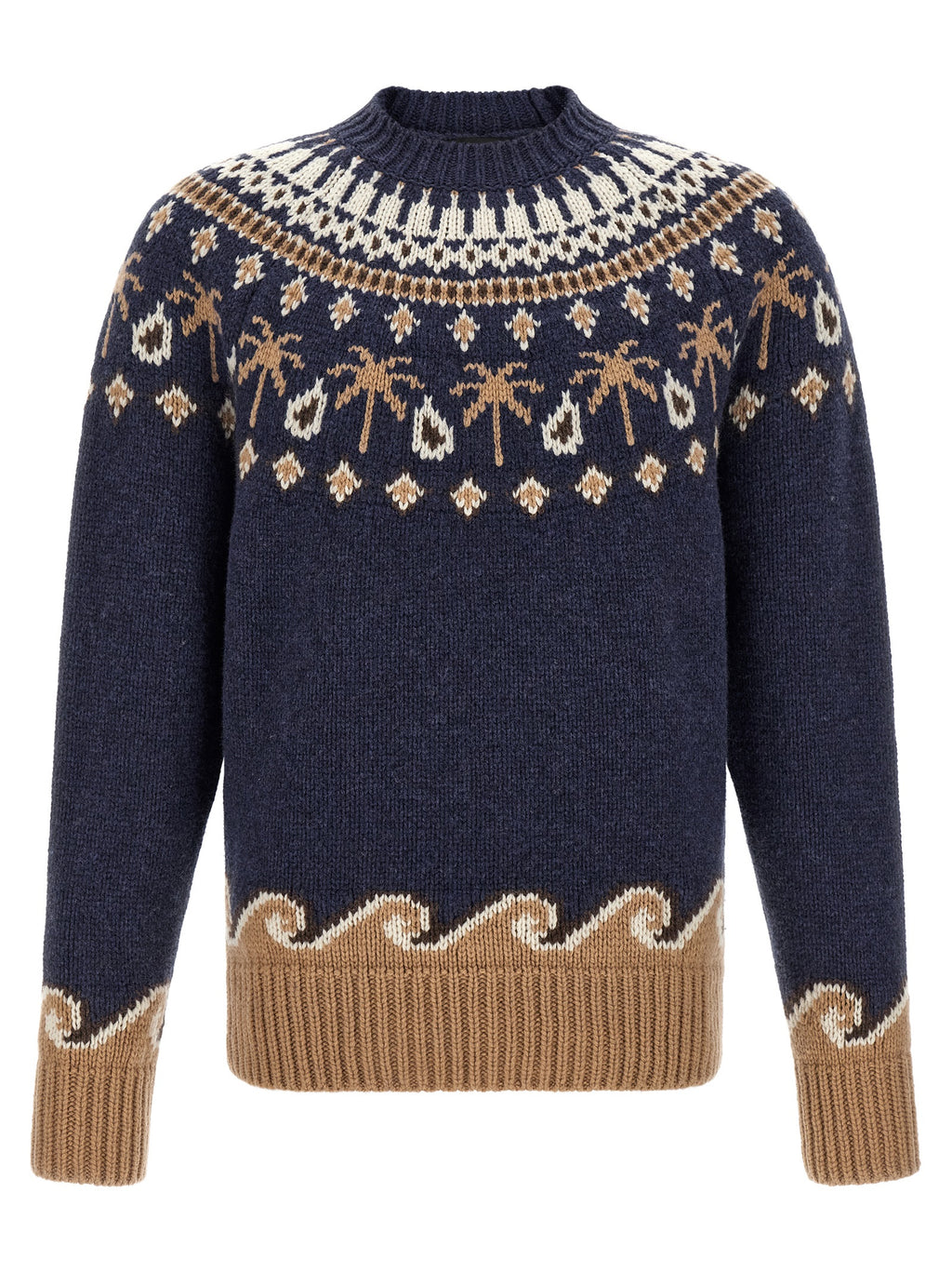 Blue Virgin Wool Cardigan