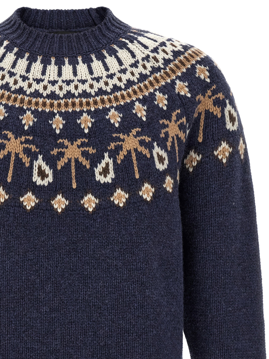 Blue Virgin Wool Cardigan