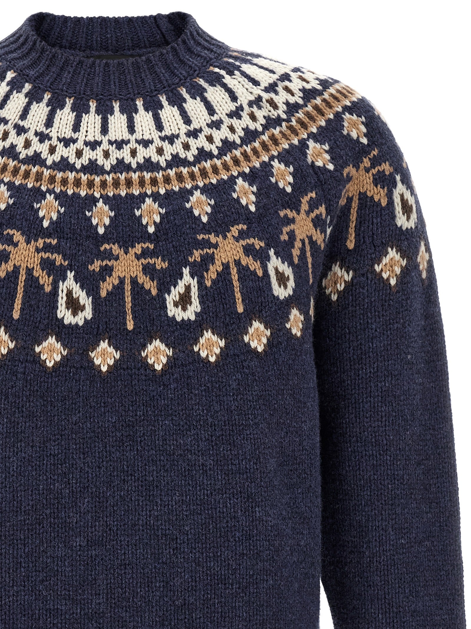 Blue Virgin Wool Cardigan