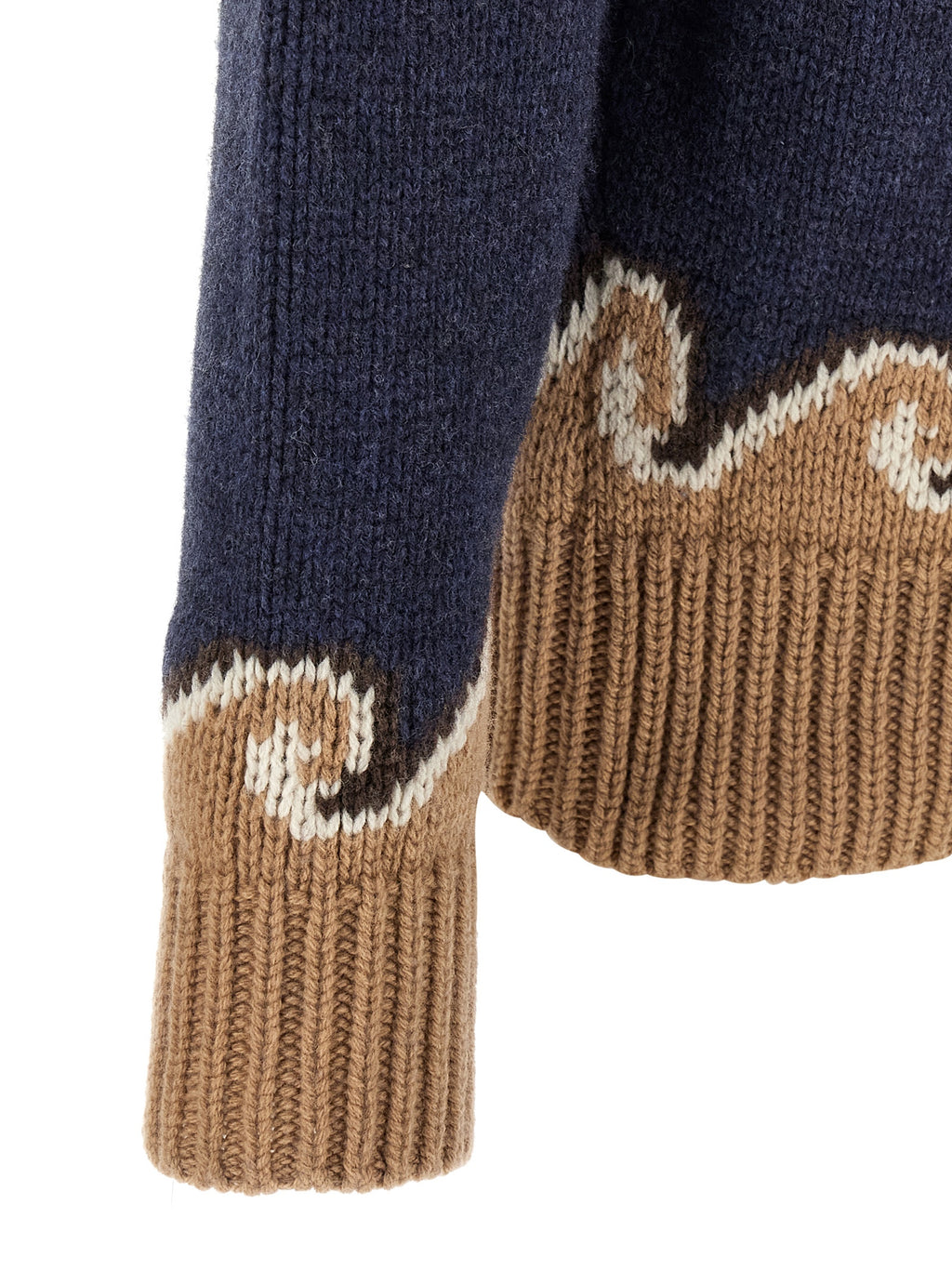Blue Virgin Wool Cardigan