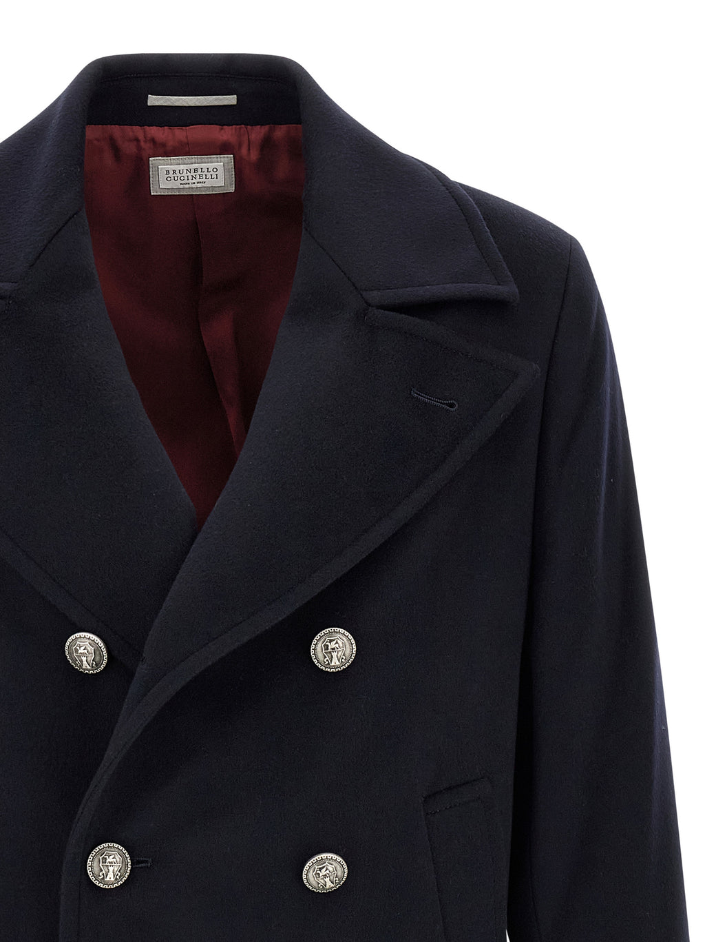 Blue Virgin Wool Coat