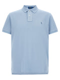 Blue Cotton Polo Shirt