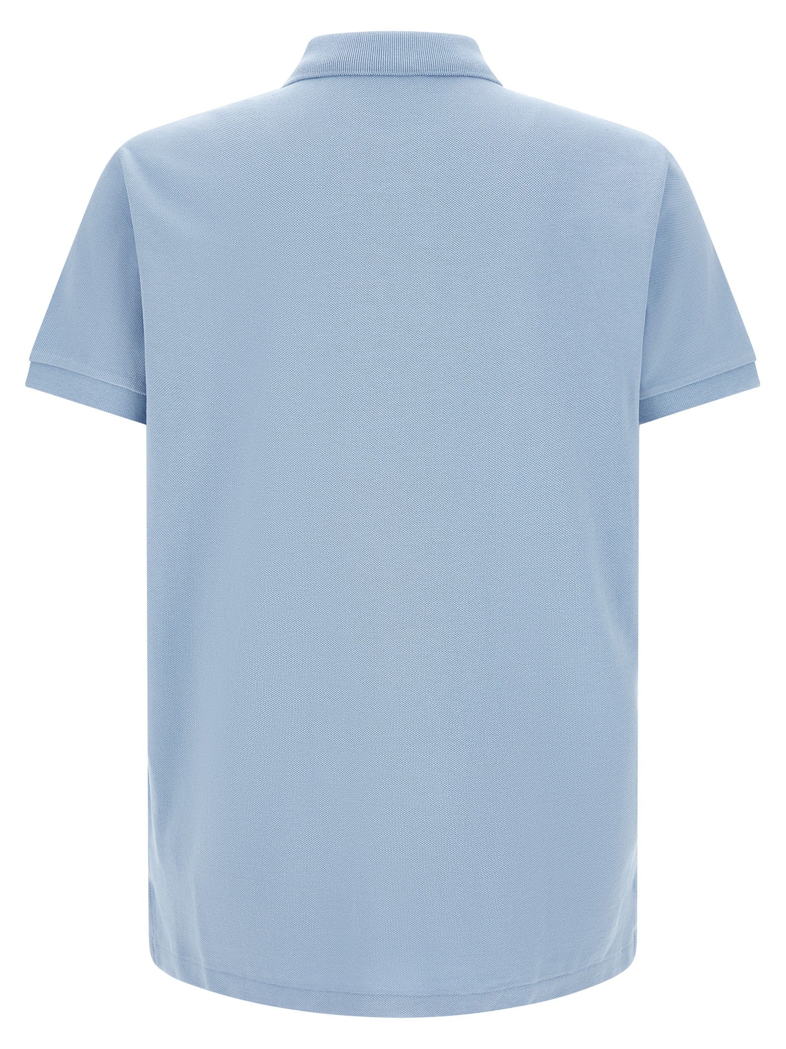 Blue Cotton Polo Shirt