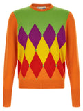 Orange Cashmere Cardigan