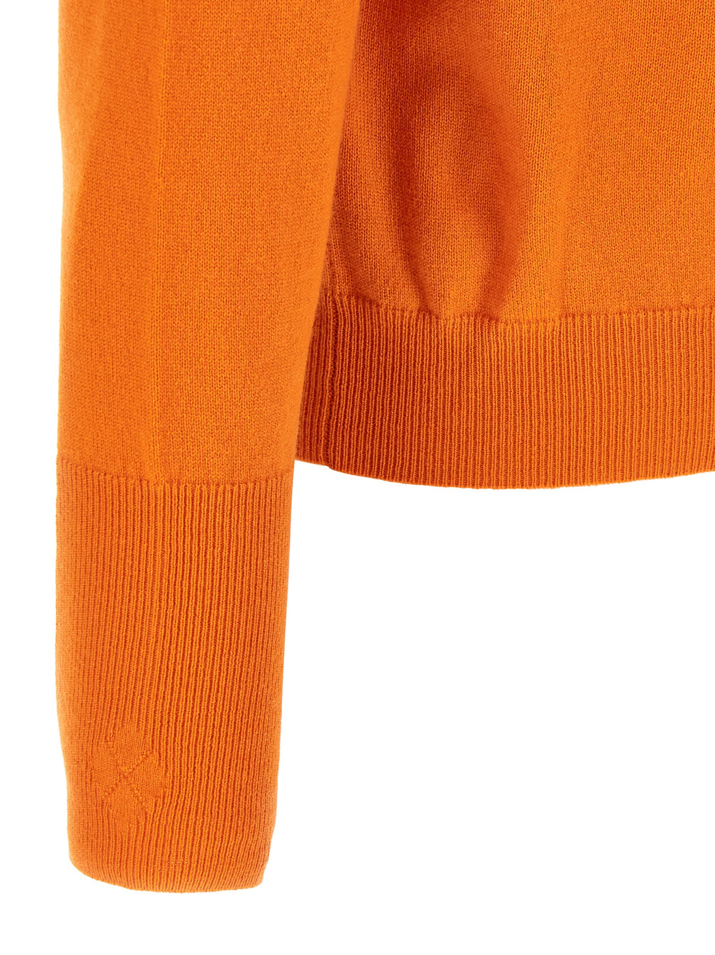Orange Cashmere Cardigan
