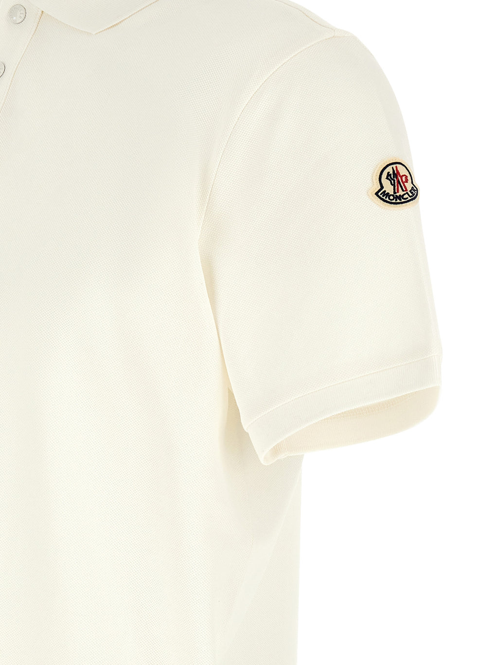 White Cotton Polo Shirt