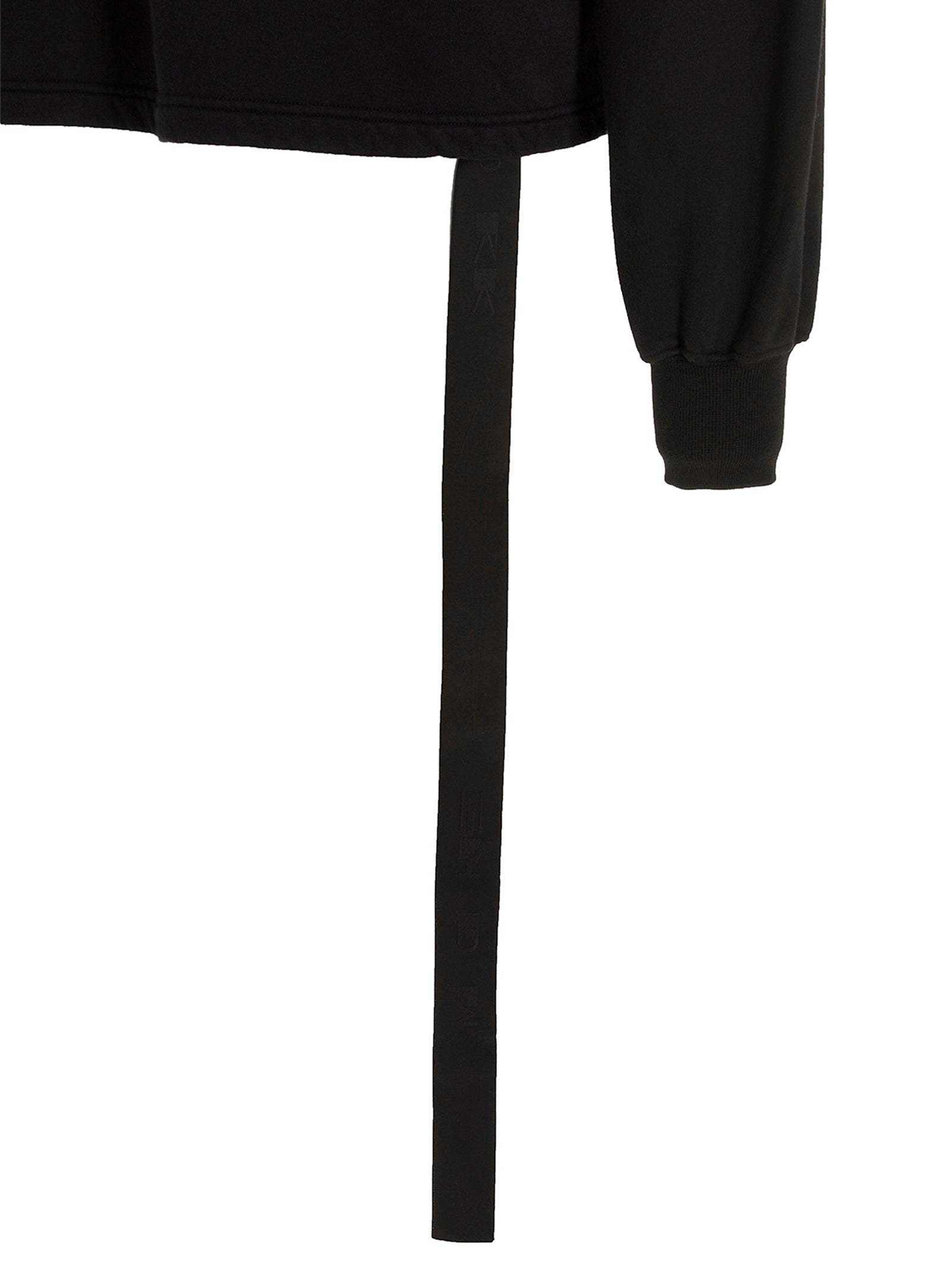 Black Cotton Sweatshirt