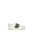 White Calf Leather Bos Taurus Low Top Sneakers
