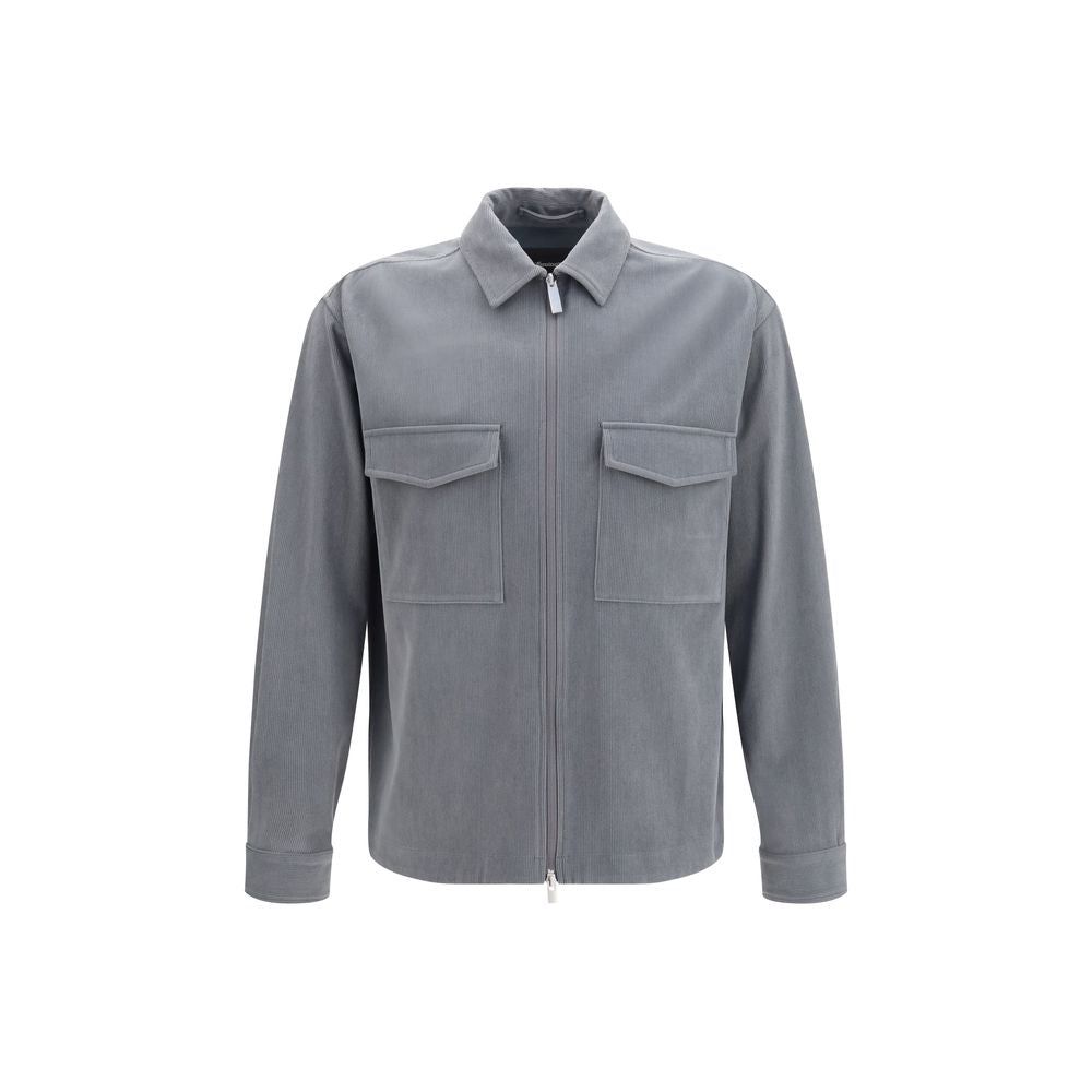 Gray Polyester Jacket