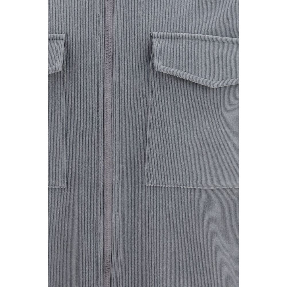 Gray Polyester Jacket