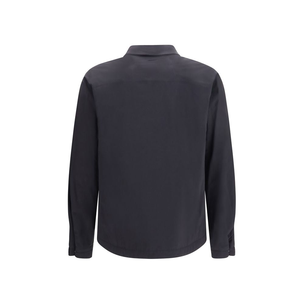 Black Polyamide Full-Length Jacket