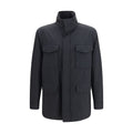Blue Wool Oves Aries Full-Length Jacket