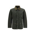Bicolor Cotton Full-Length Jacket