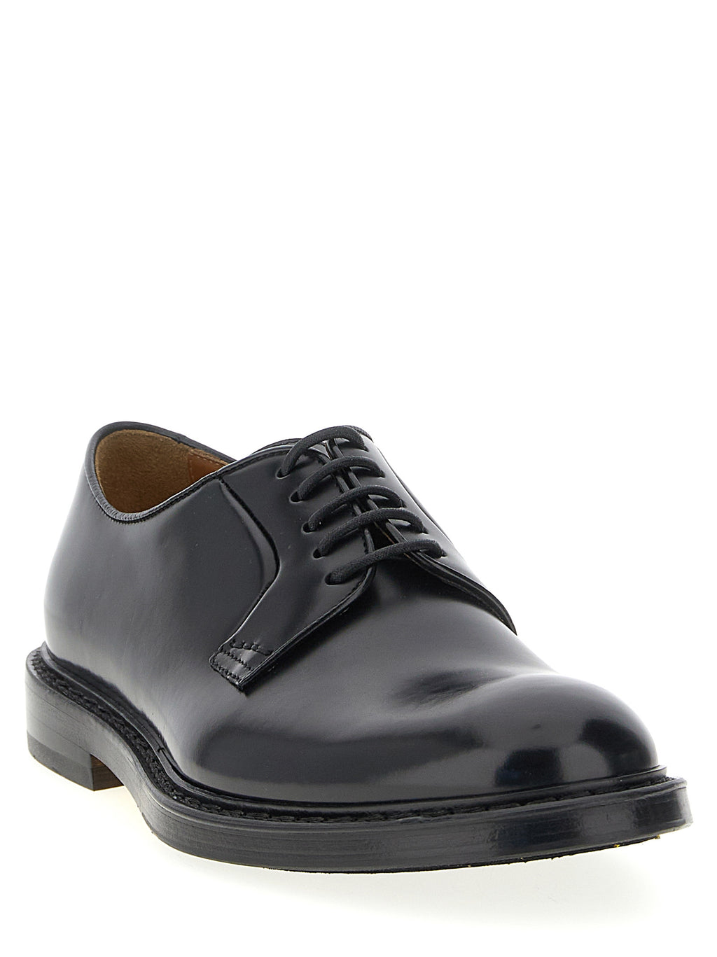 Black Calfskin Oxfords And Derbies
