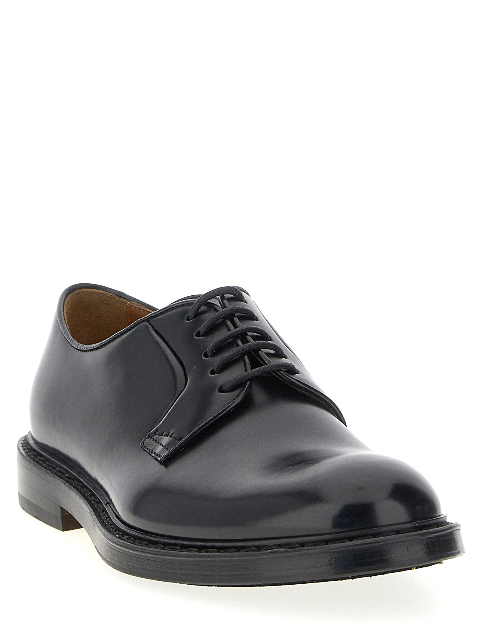 Black Calfskin Oxfords And Derbies