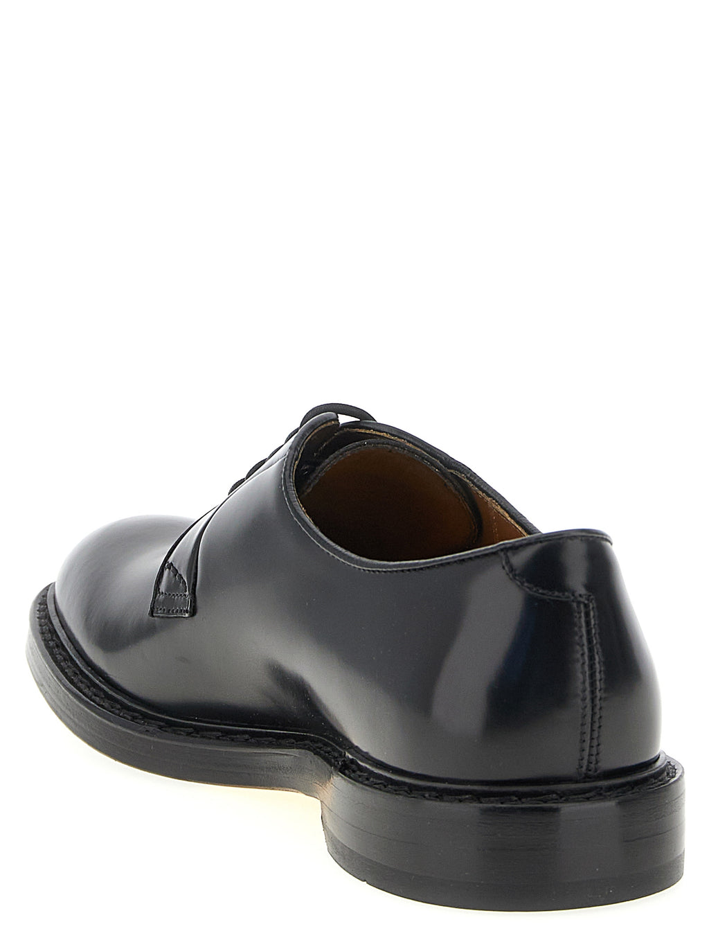 Black Calfskin Oxfords And Derbies