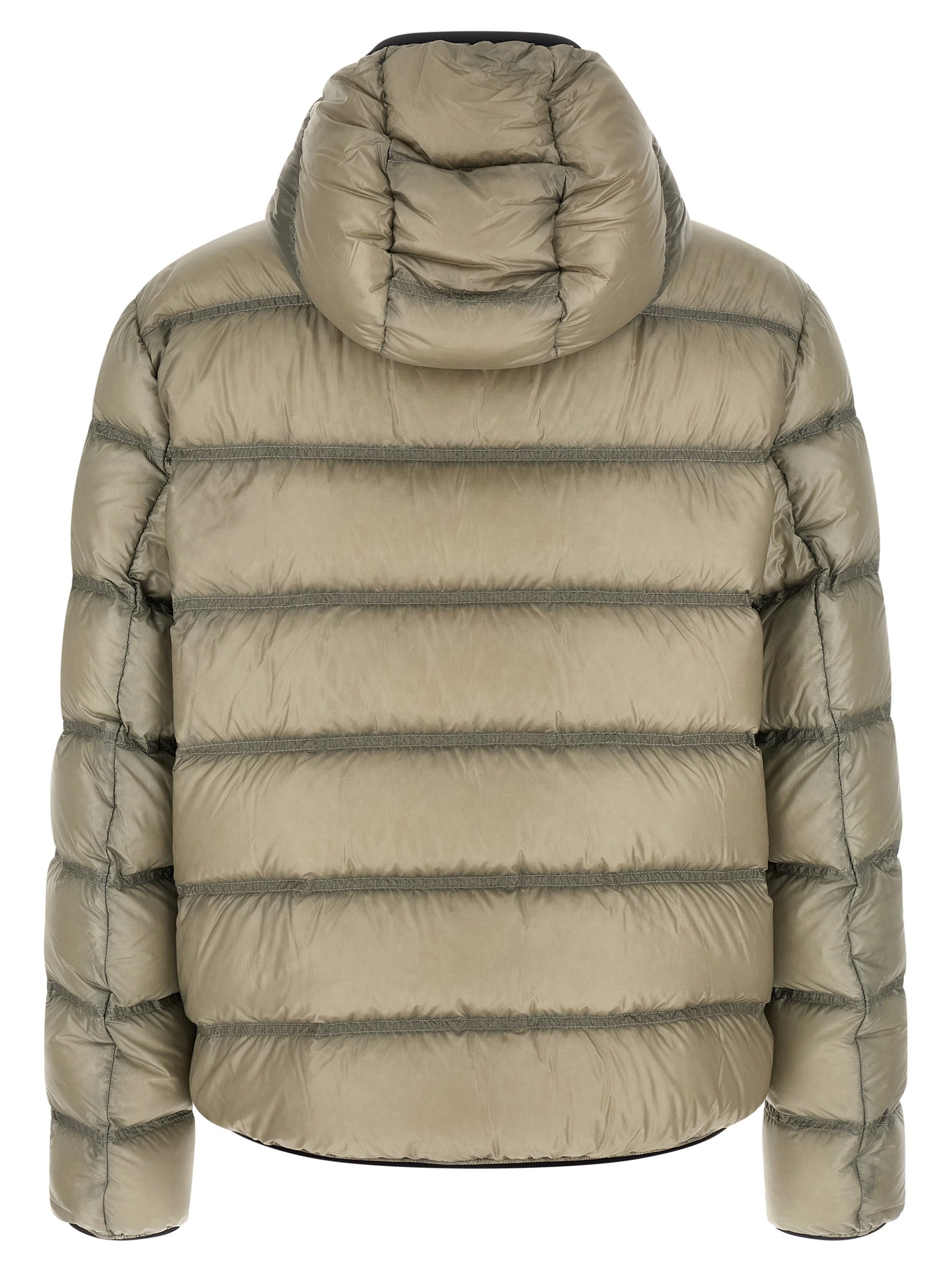 Beige Polyamide Full-Length Jacket