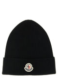 Black Virgin Wool Beanie