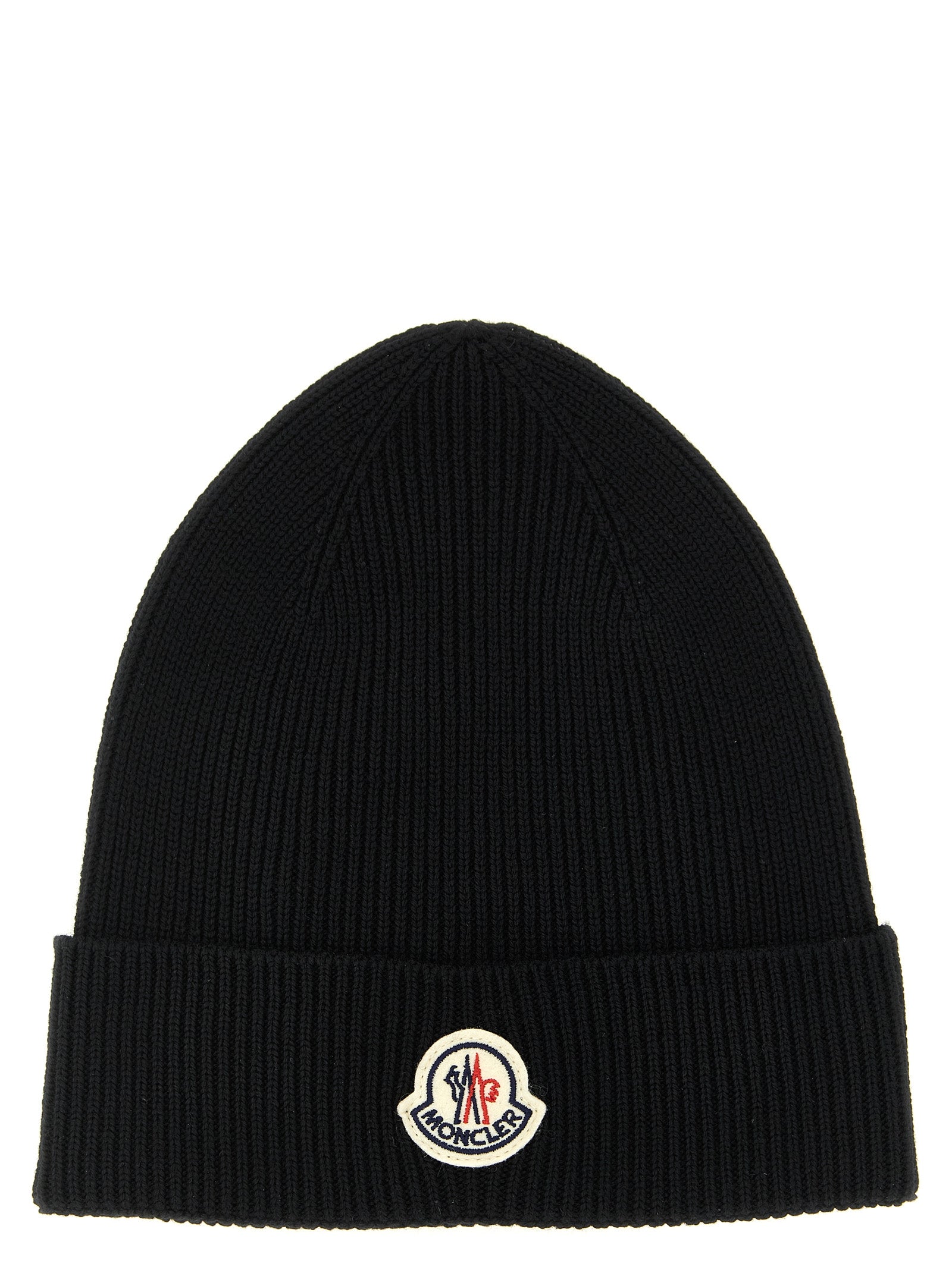 Black Virgin Wool Beanie