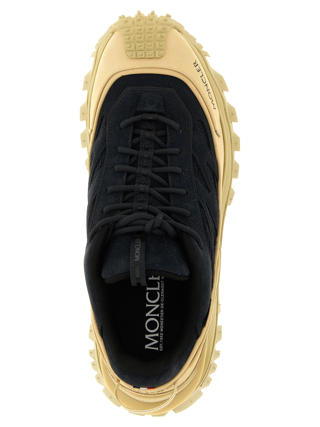 Blue Leather Athletic Sneakers
